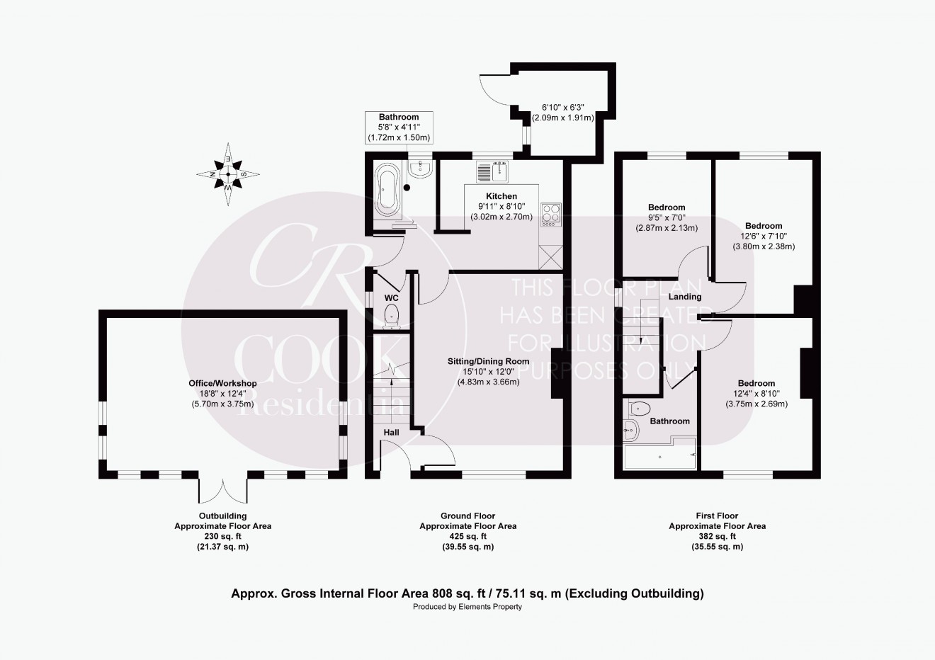 Floorplan for Severn Road, Cheltenham