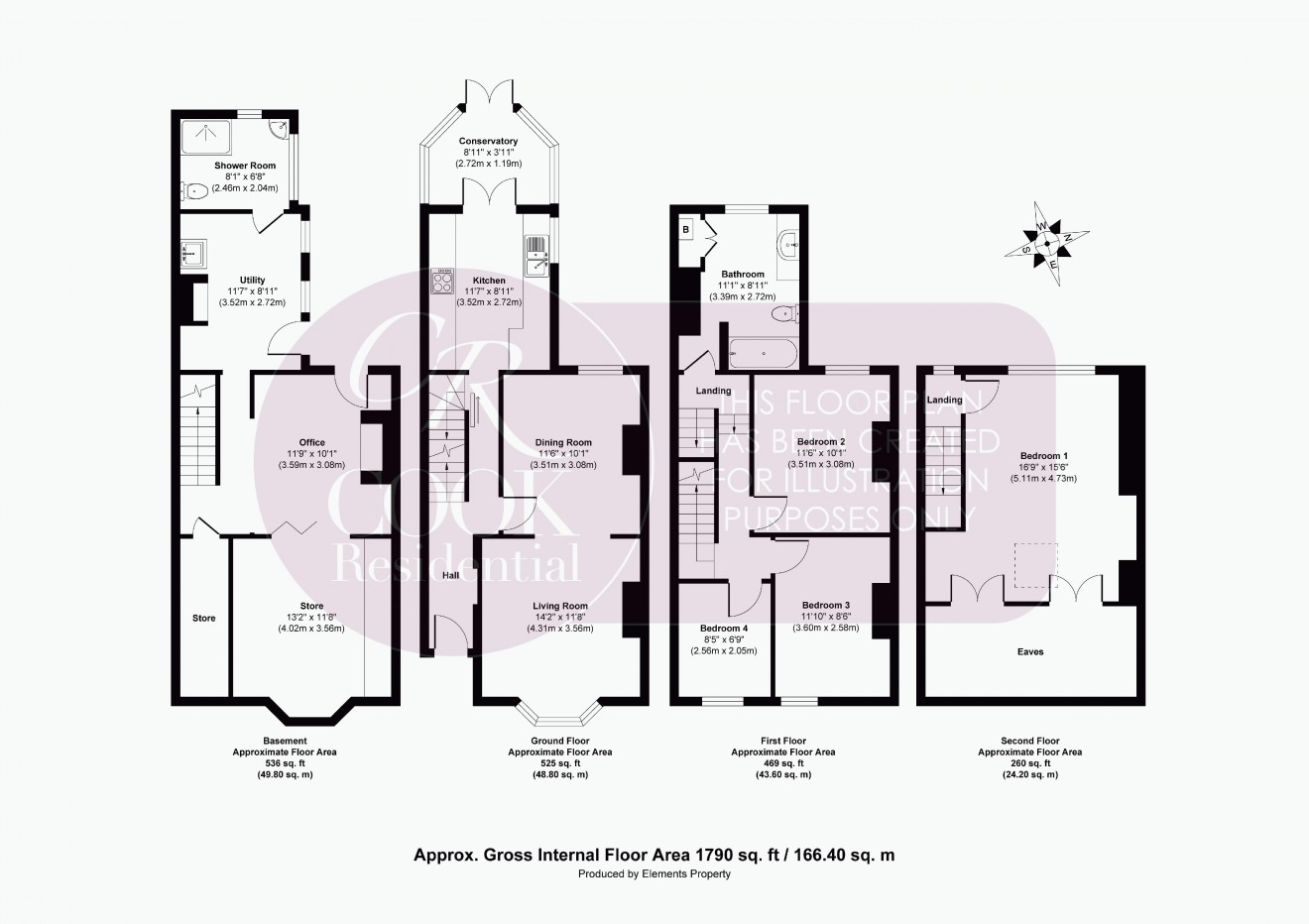 Floorplan for Haywards Road, Charlton Kings, Cheltenham