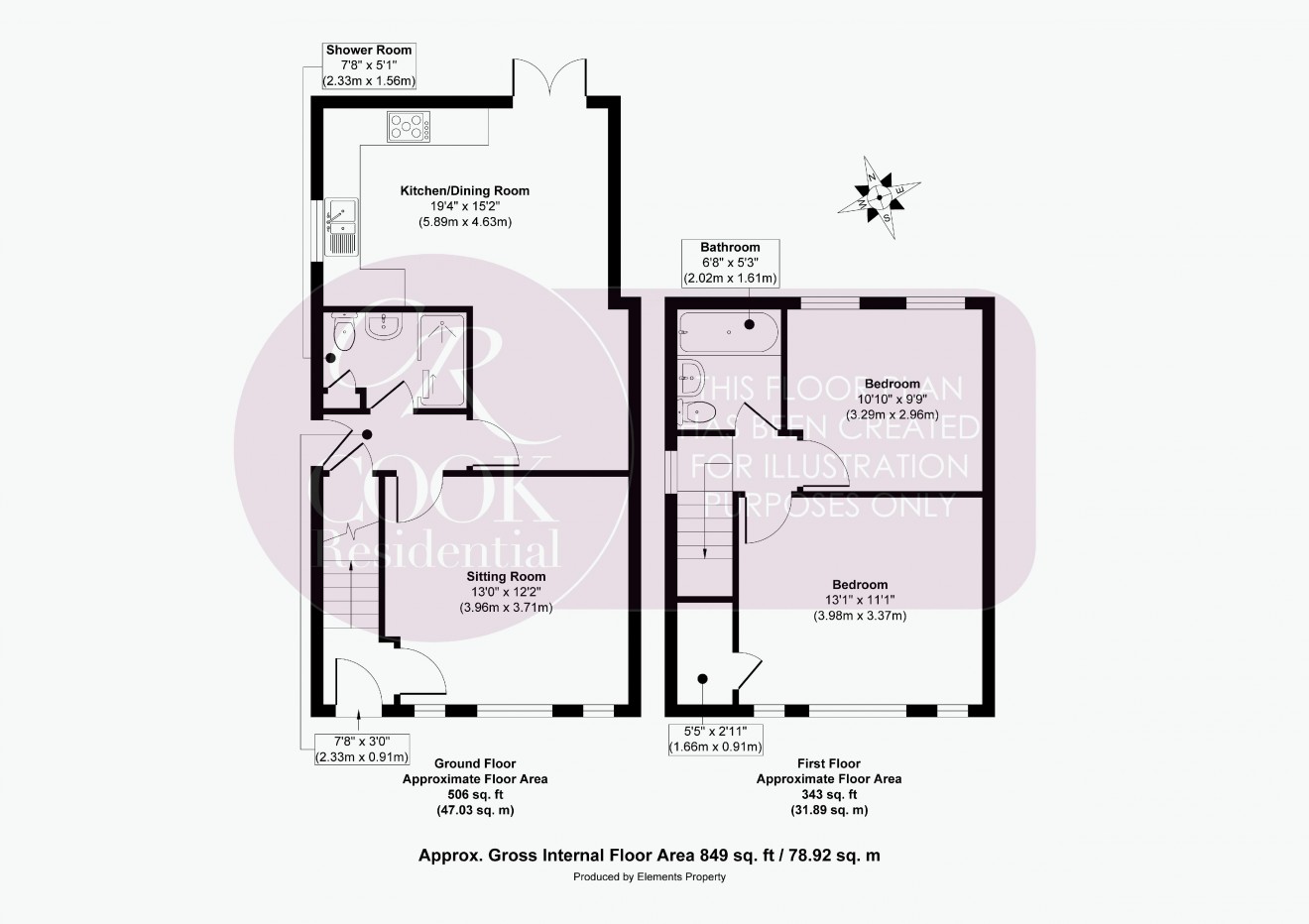 Floorplan for Chelt Road, Cheltenham,Cheltenham