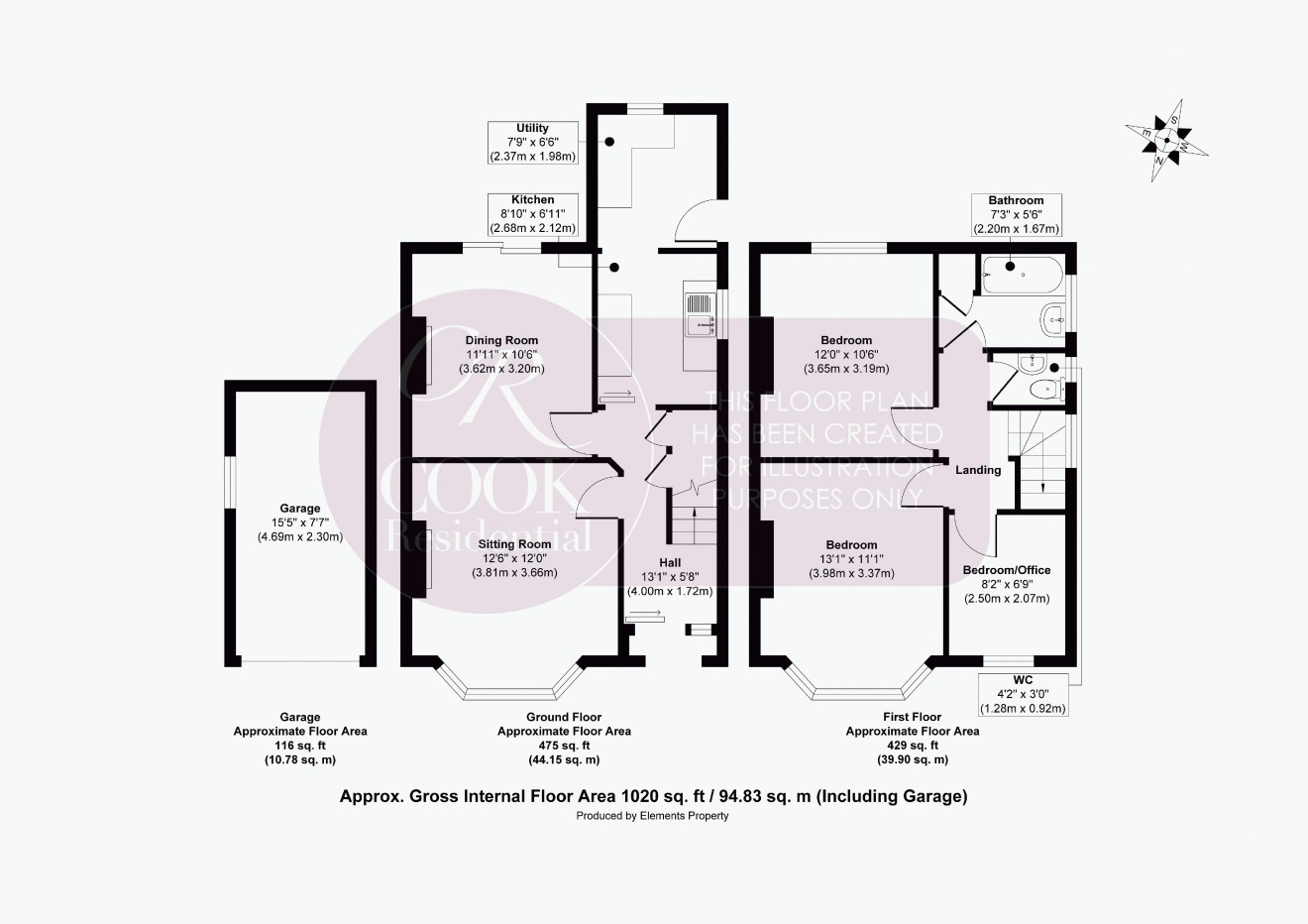 Floorplan for Brooklyn Road, Cheltenham