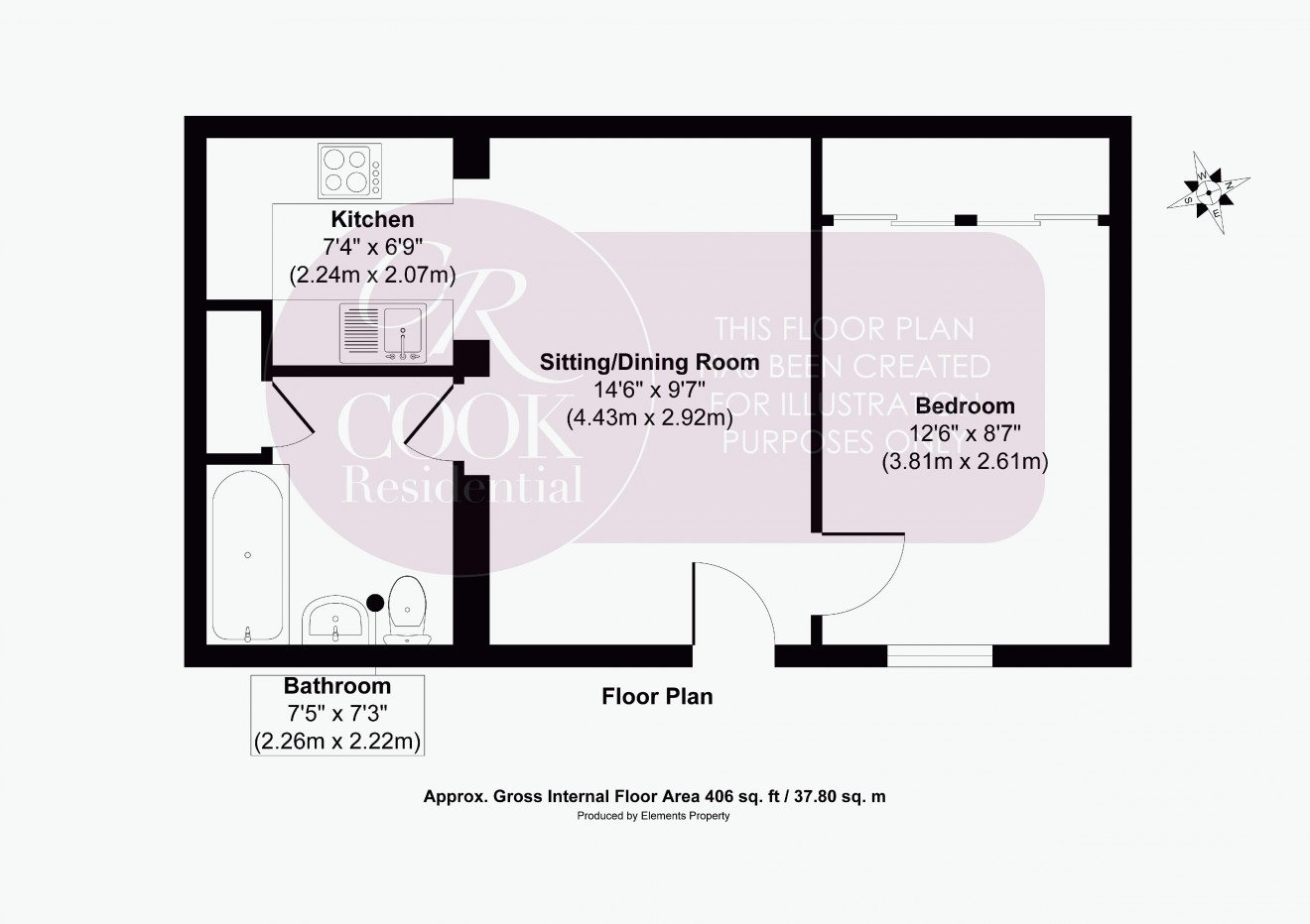 Floorplan for Bath Road, Cheltenham Town Centre