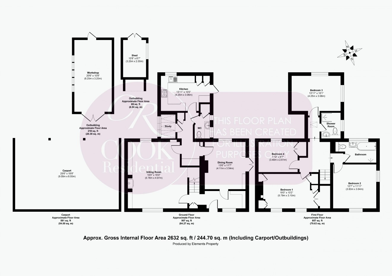 Floorplan for Nettleton, Birdlip