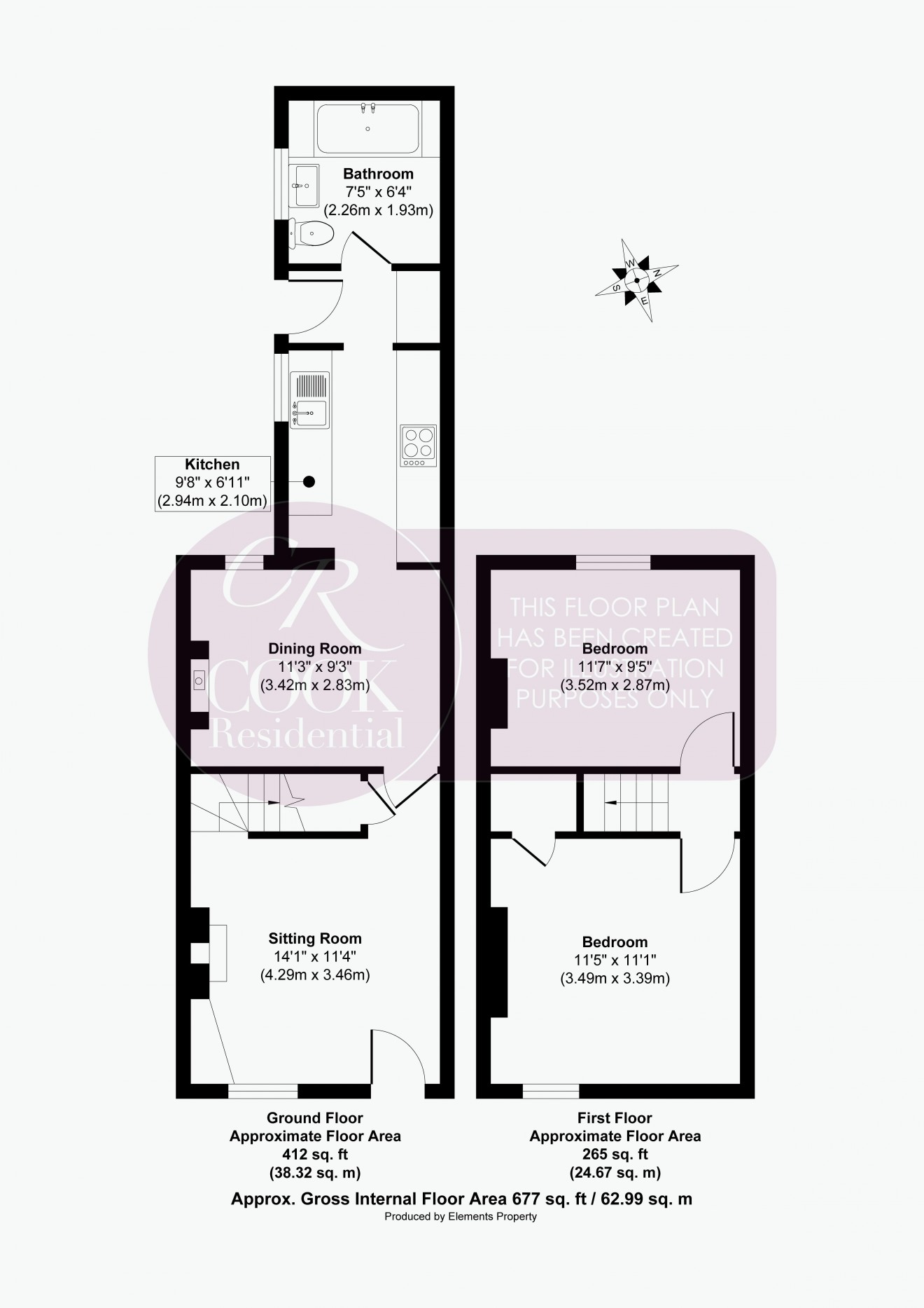 Floorplan for Victoria Street, Cheltenham