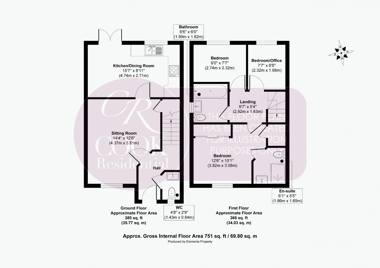 Floorplan for Moonstone Grove, Bishops Cleeve