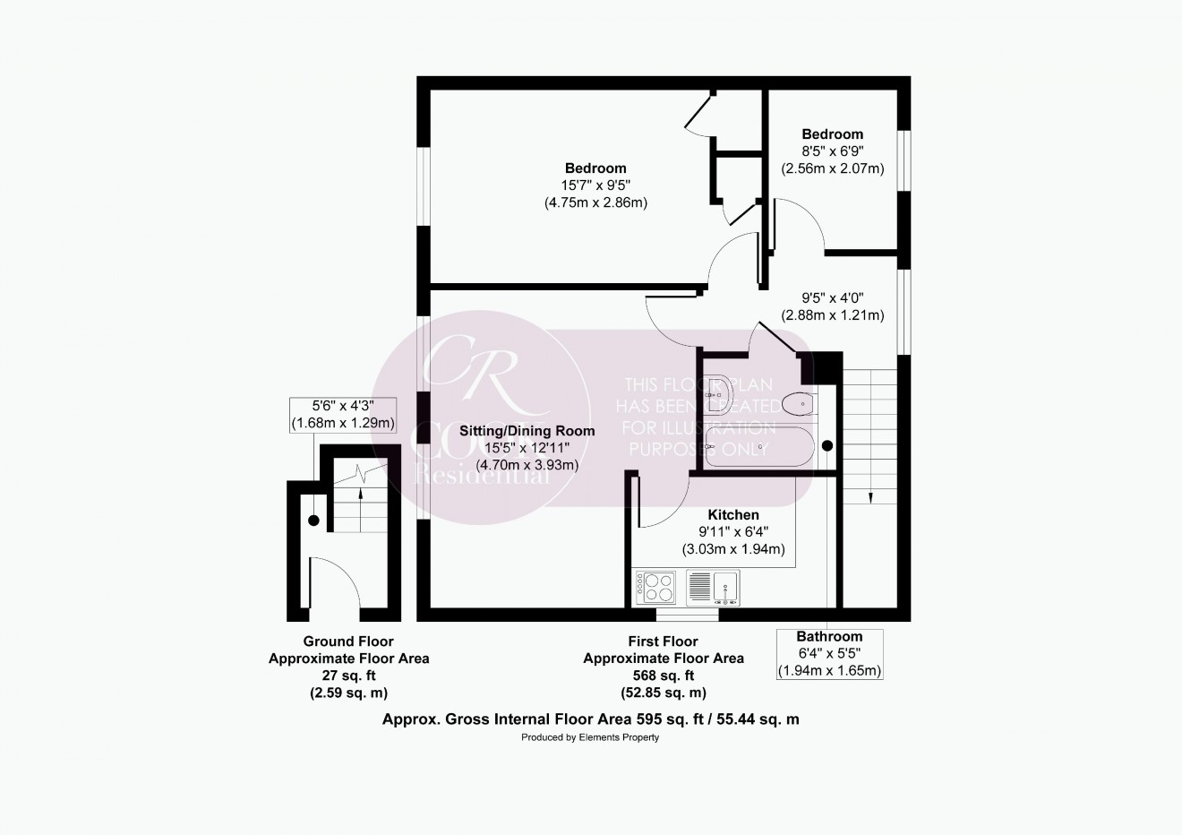 Floorplan for Burton Street, Town Centre