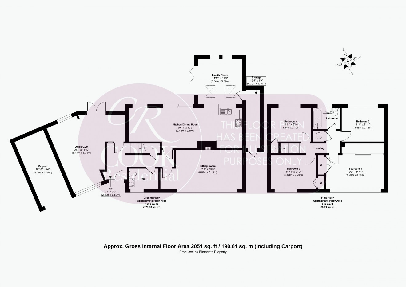 Floorplan for Parkland Road, Charlton Kings