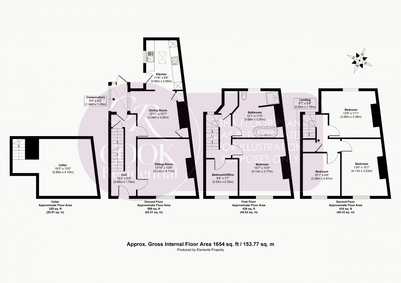 Floorplan for London Road, Charlton Kings