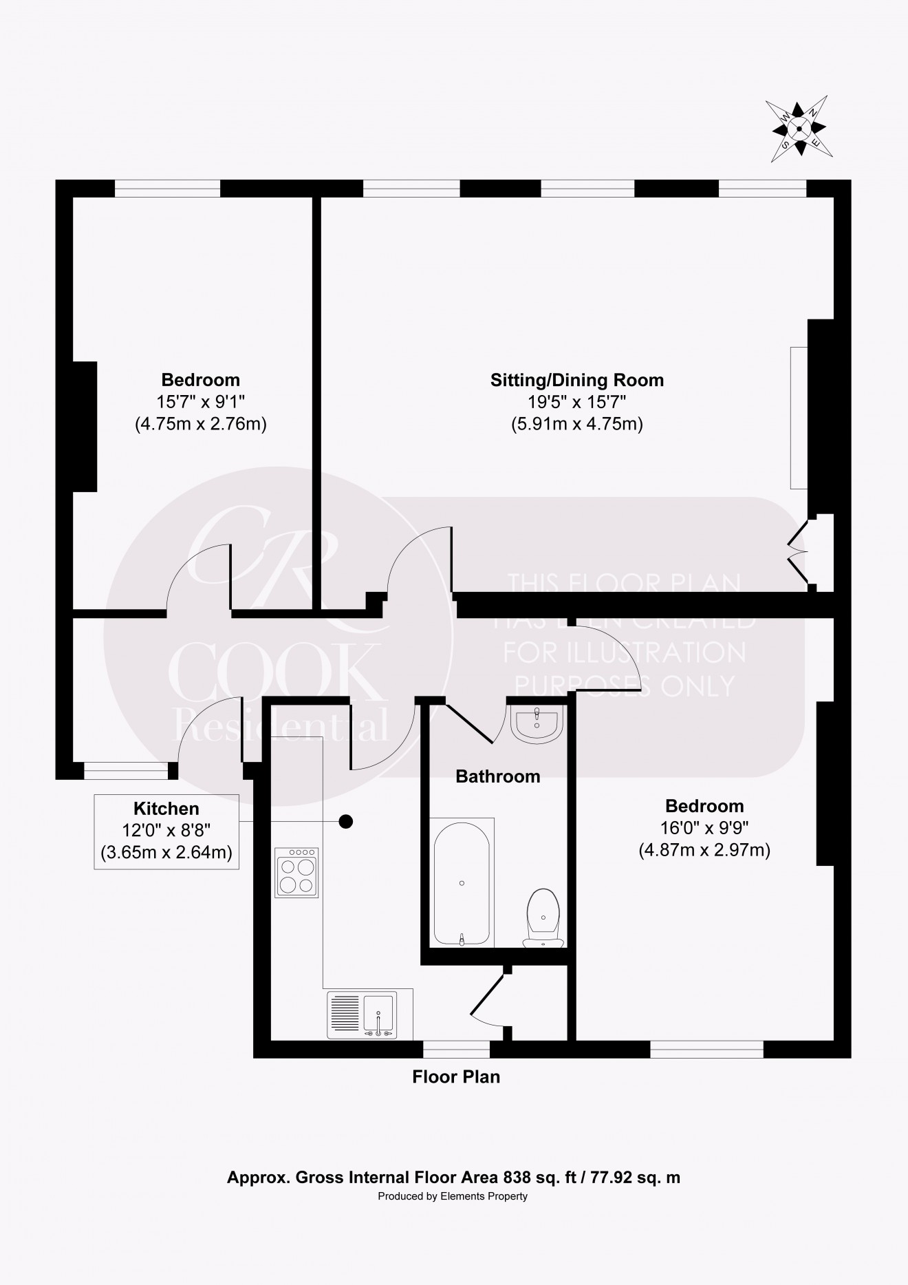 Floorplan for Bath Road, Cheltenham Town Centre