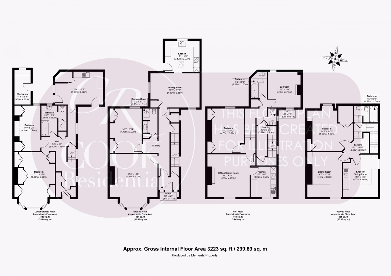 Floorplan for Old Bath Road, Cheltenham Town Centre