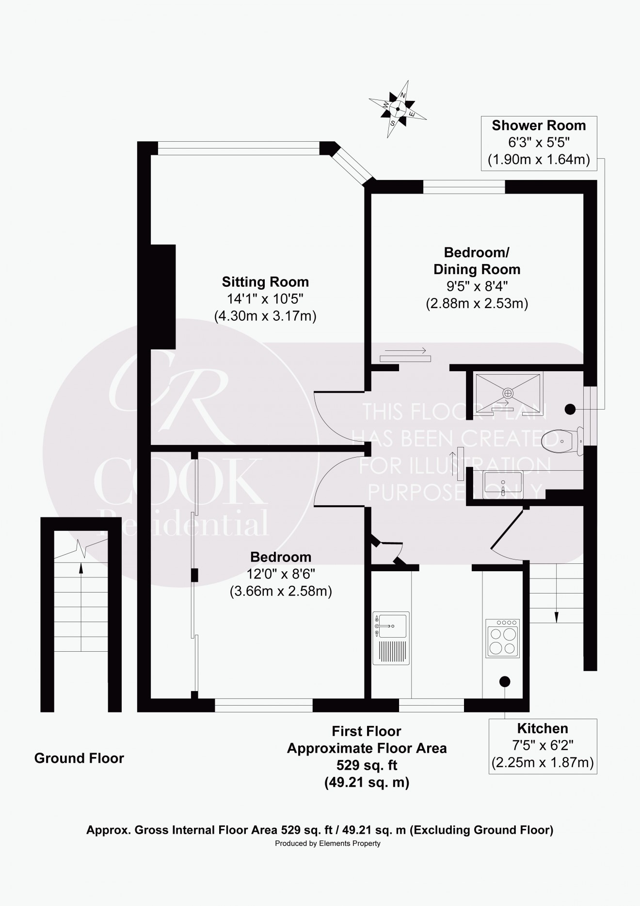 Floorplan for Orchard Avenue, Rowanfield