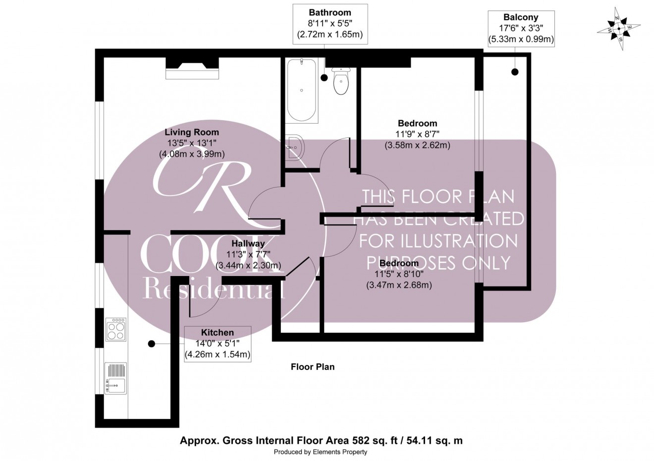 Floorplan for Grosvenor Street, Cheltenham Town Centre