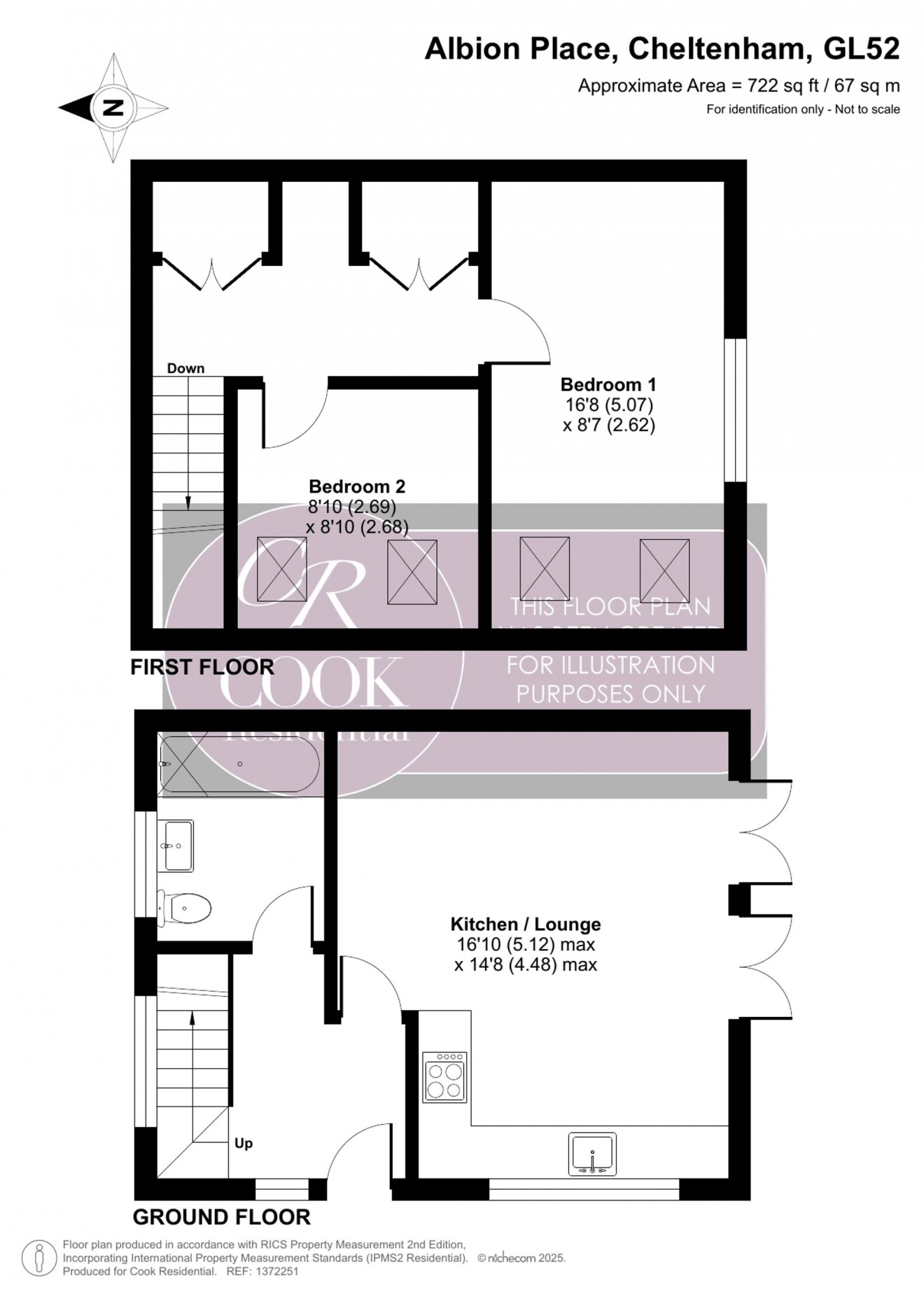 Floorplan for Albion Place, Cheltenham Town Centre