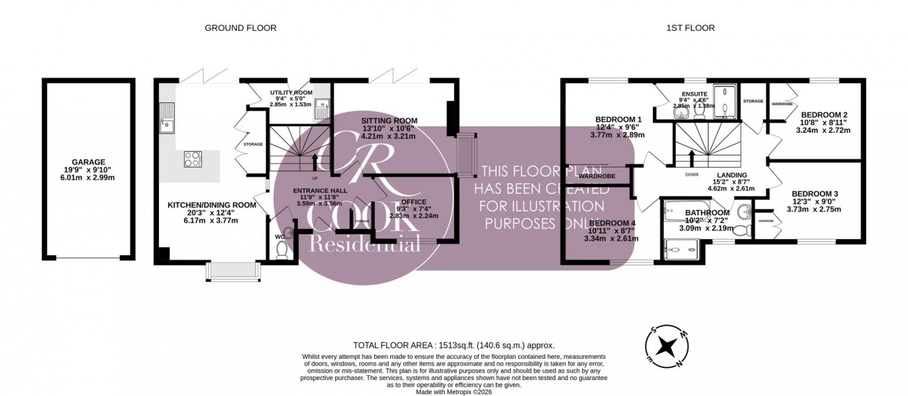 Floorplan for The Gables, Cheltenham