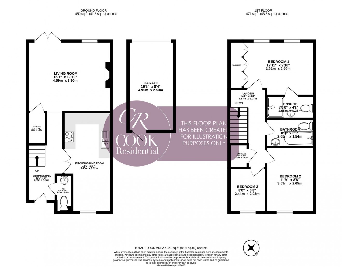 Floorplan for Dunalley Street, Cheltenham