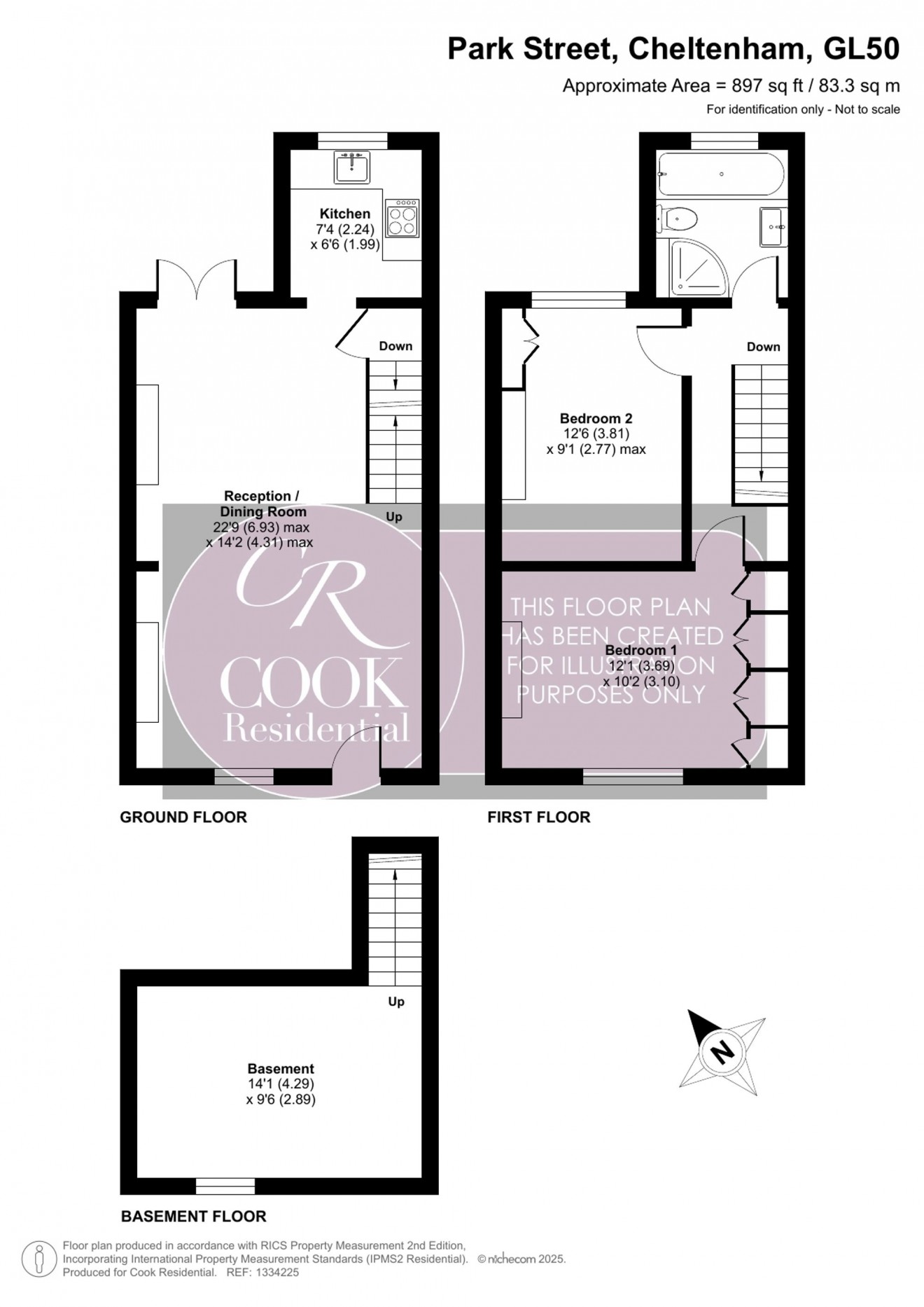 Floorplan for Park Street, Cheltenham Town Centre