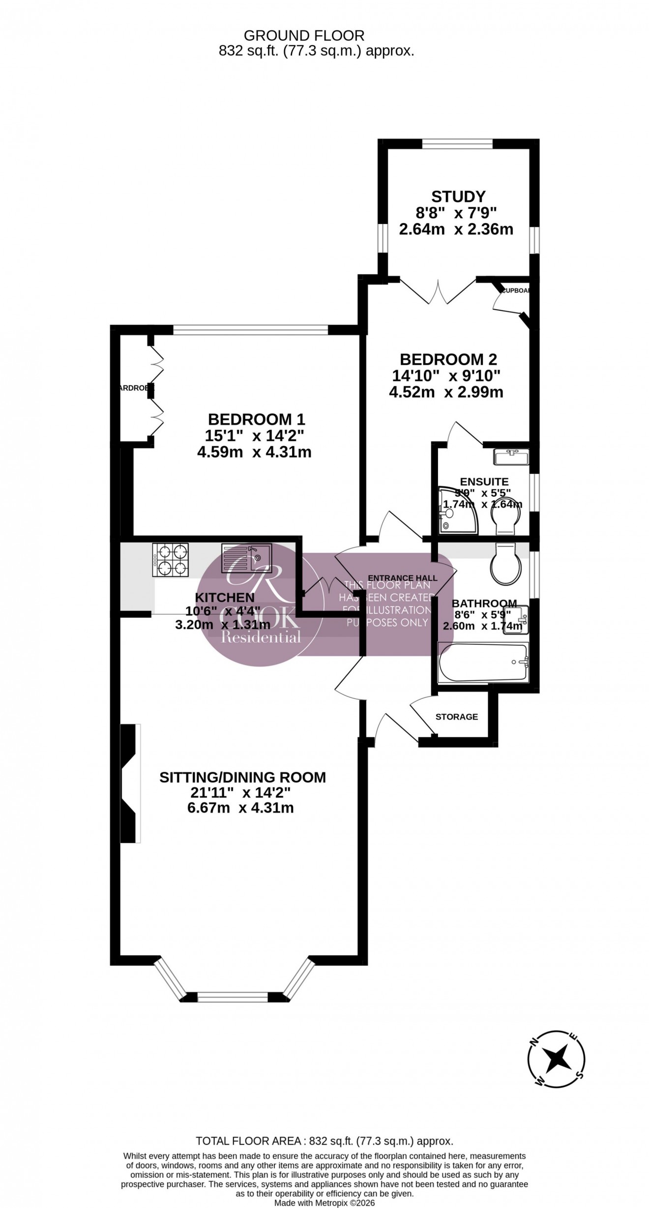 Floorplan for St, Georges Road, Cheltenham
