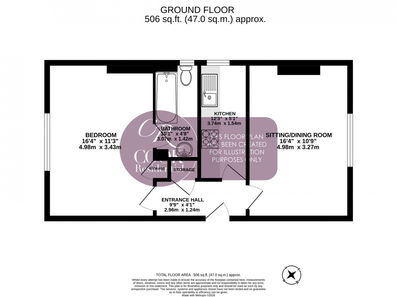 Floorplan for St. Georges Road, Cheltenham, GL50
