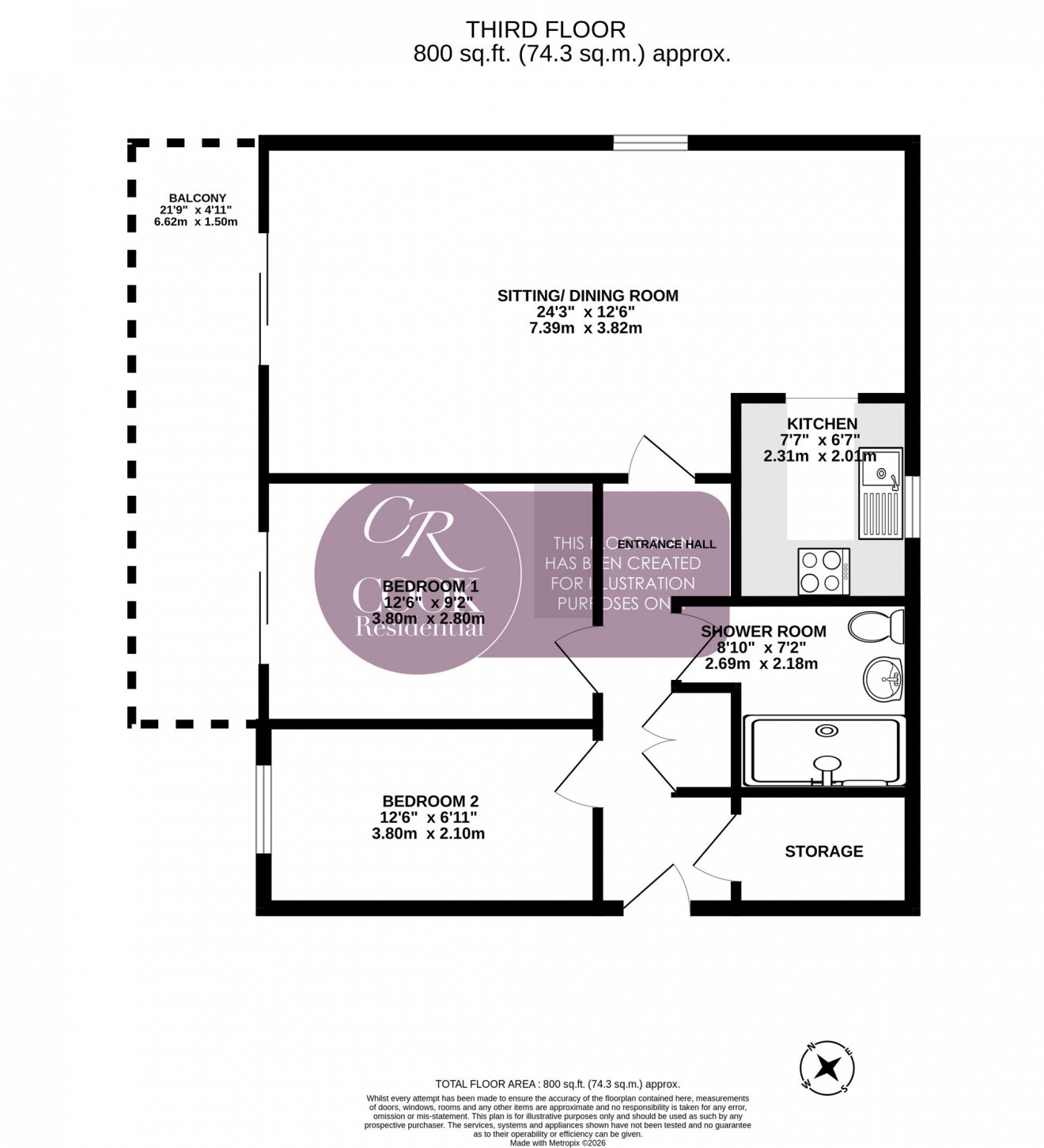 Floorplan for Western Road, Cheltenham, GL50