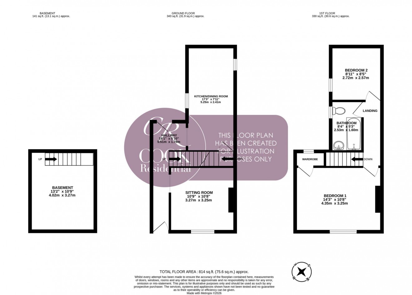 Floorplan for Burton Street, Cheltenham