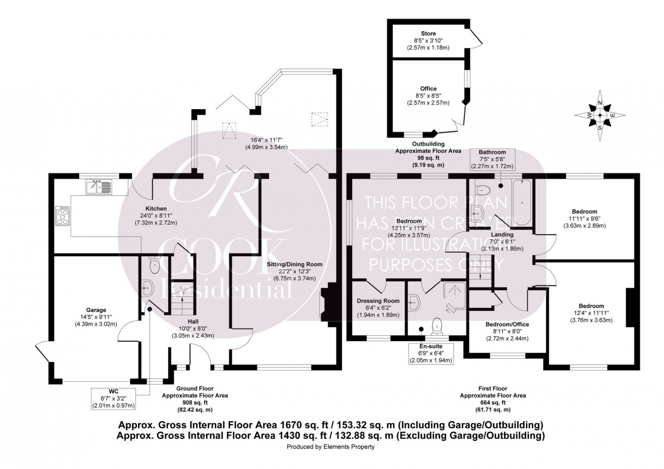 Floorplan for Castlefields Avenue, Charlton Kings, GL52