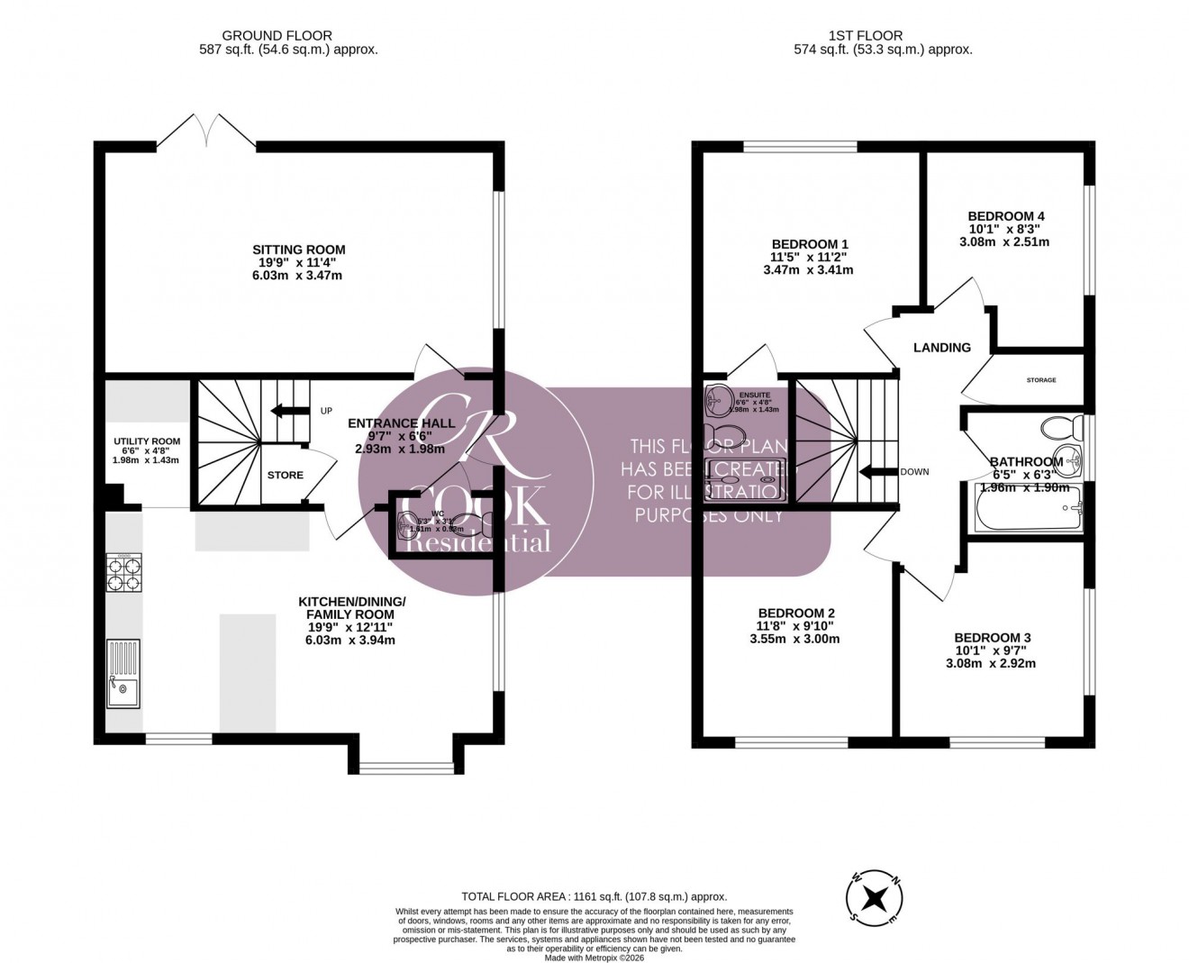 Floorplan for Arle Road, Arle