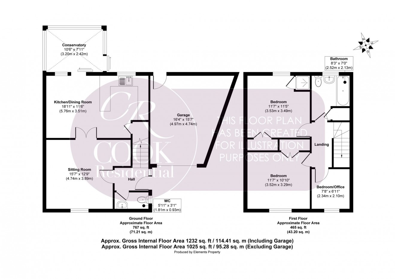 Floorplan for Murvagh Close, Cheltenham, GL53