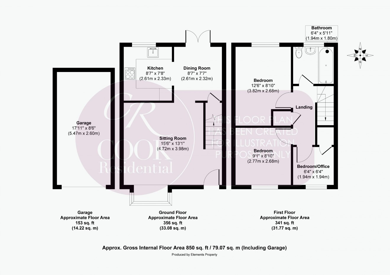 Floorplan for Coppice Gate, Swindon Village, Cheltenham