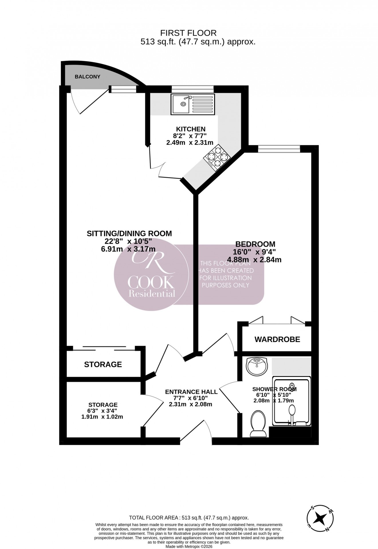 Floorplan for Talbot Road, Cheltenham