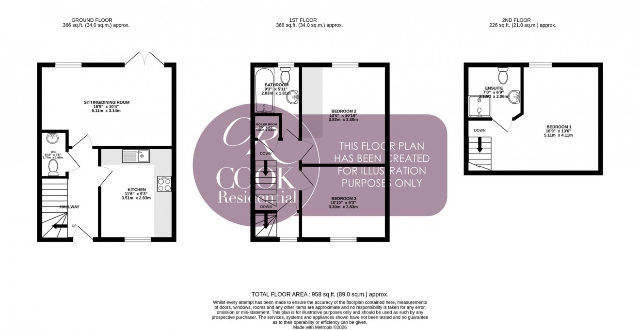Floorplan for Coln Gardens, Andoversford