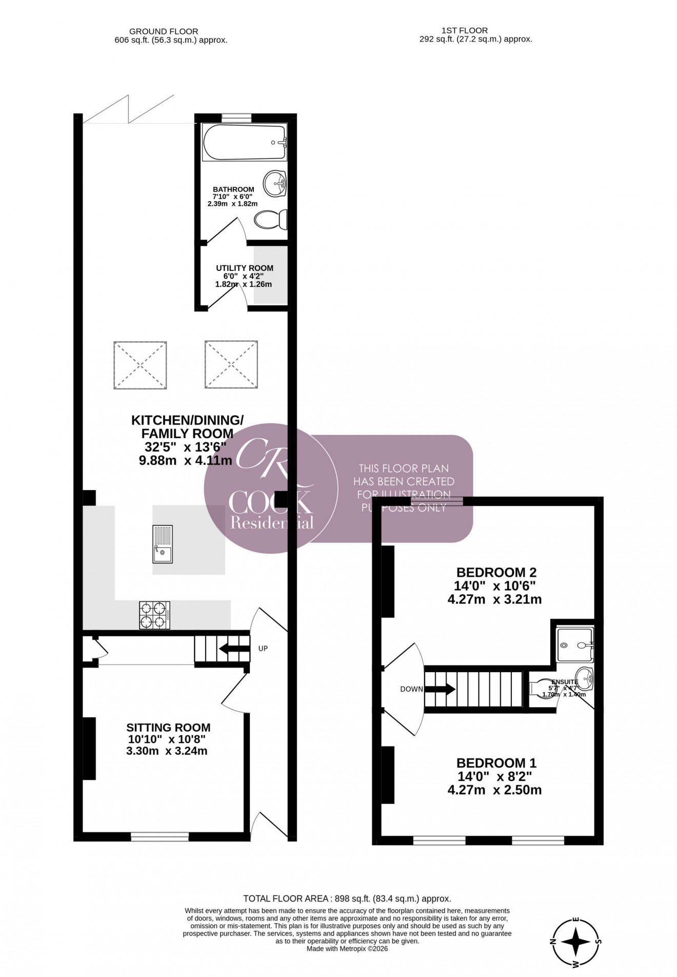 Floorplan for Dagmar Road, Cheltenham