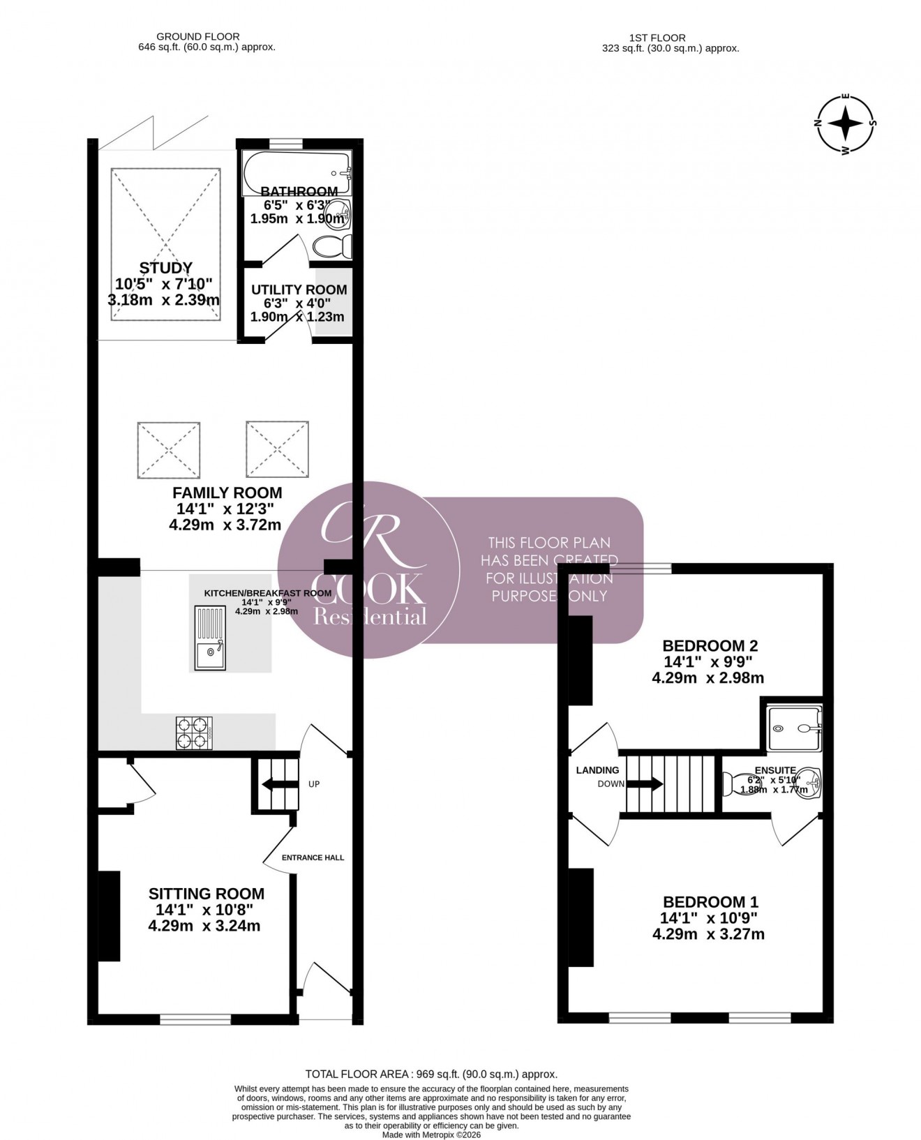 Floorplan for Dagmar Road, Cheltenham