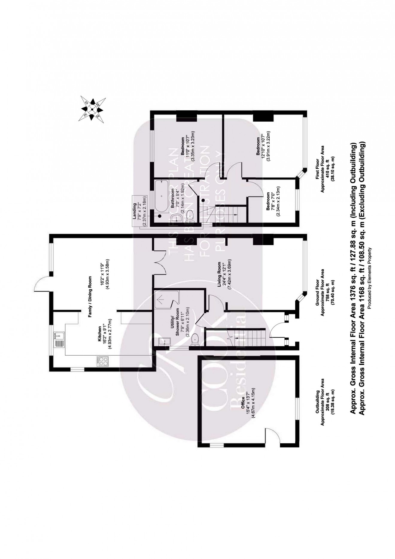 Floorplan for Brooklyn Road, Cheltenham, GL51