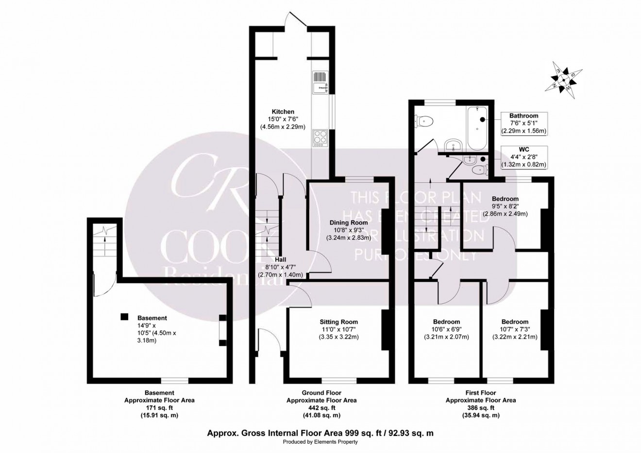 Floorplan for Granville Street, Cheltenham, GL50