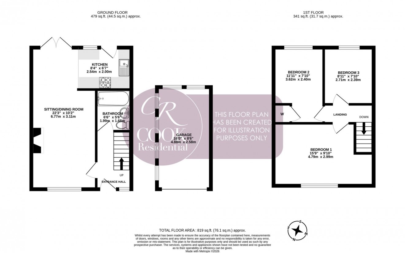 Floorplan for Stanway Road, Cheltenham