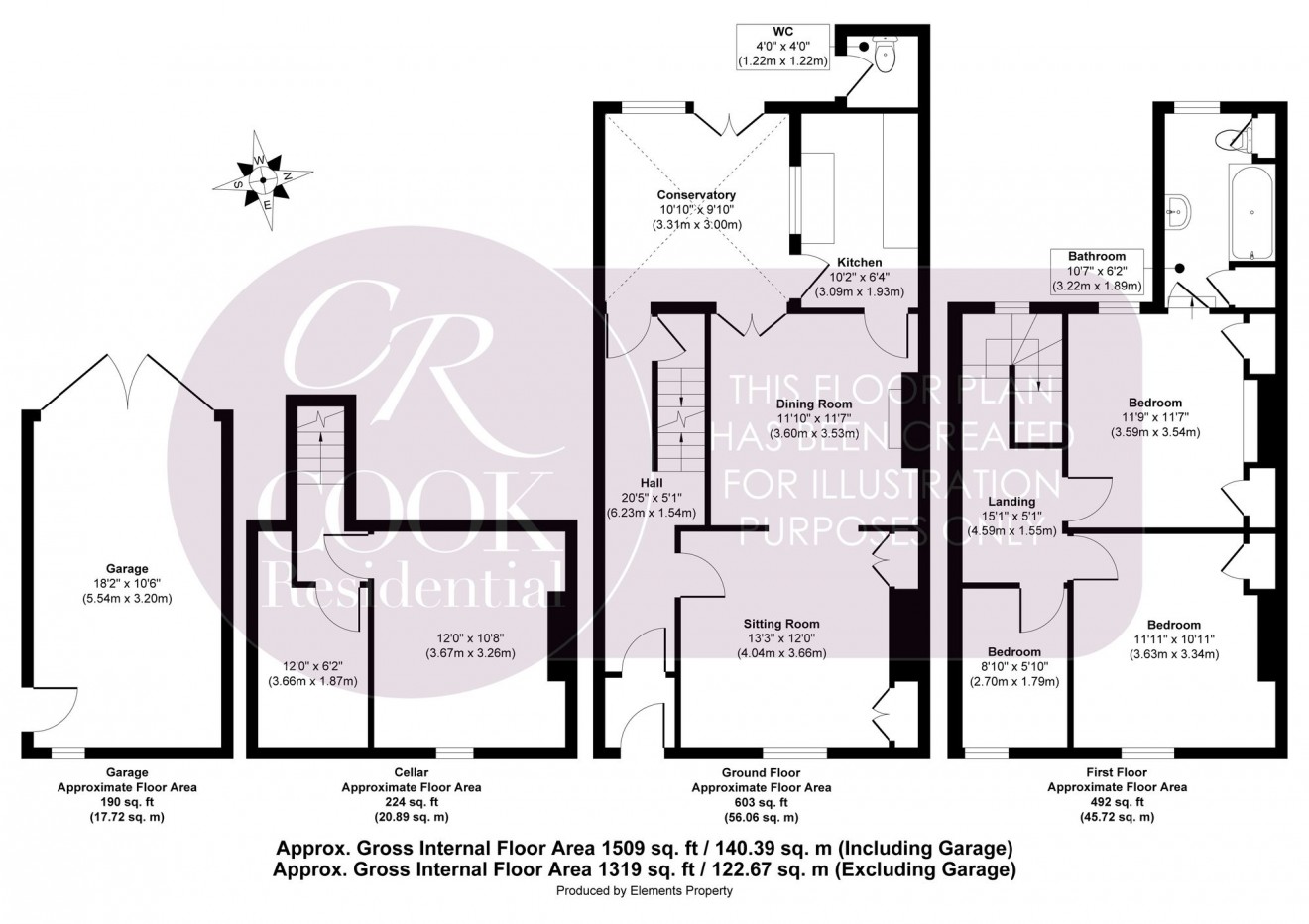 Floorplan for St Pauls Street North, Cheltenham