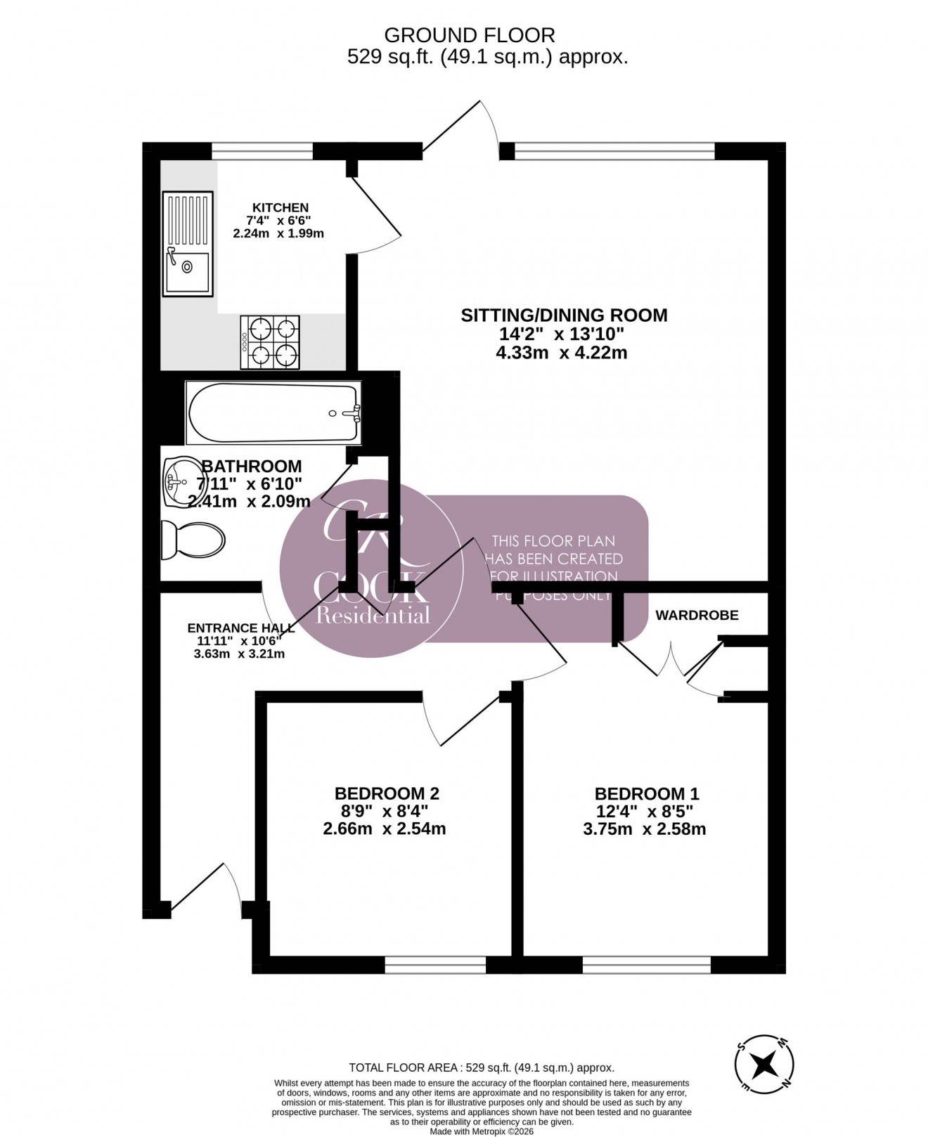 Floorplan for Welland Lodge Road, Cheltenham
