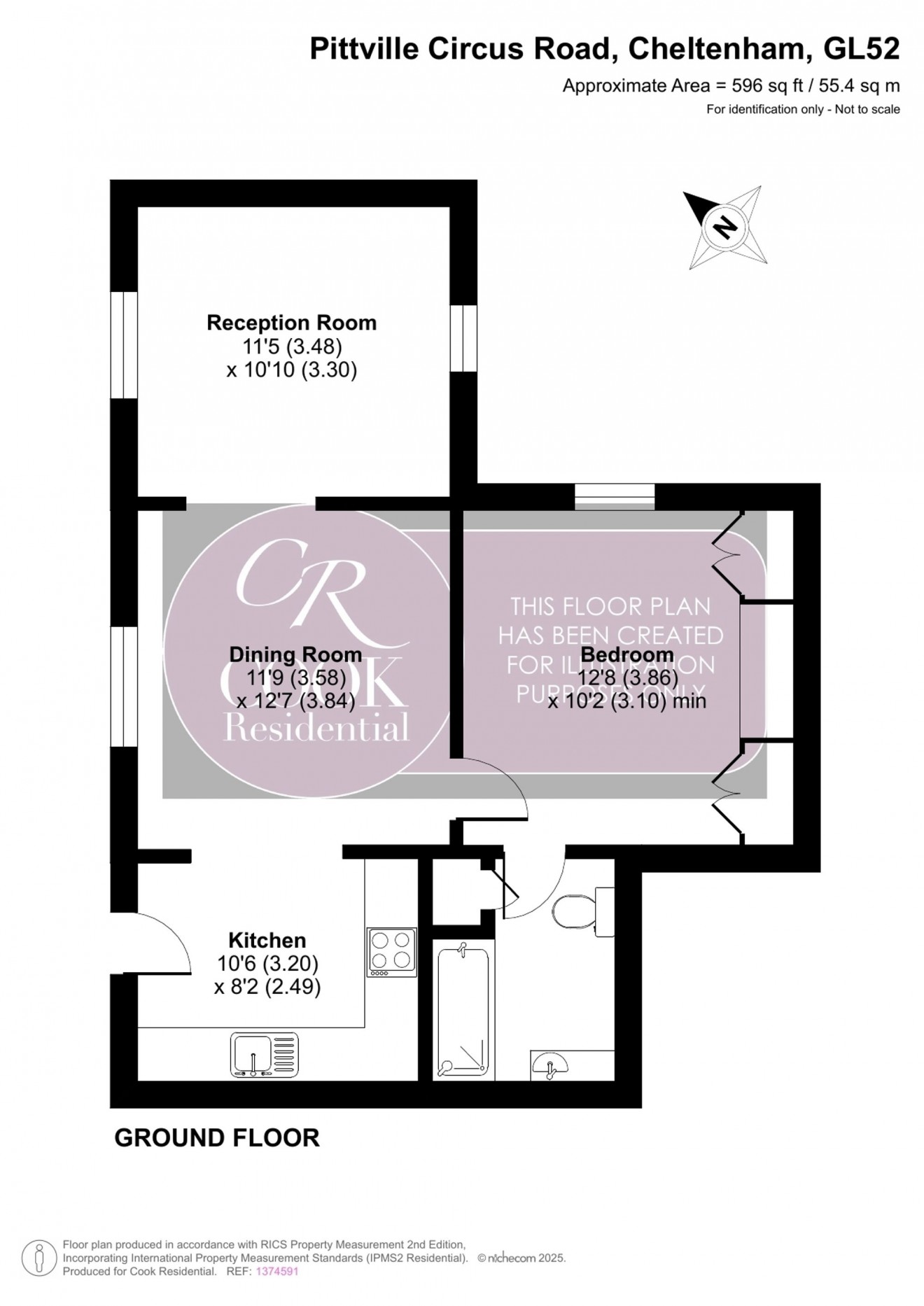 Floorplan for Pittville Circus Road, Pittville