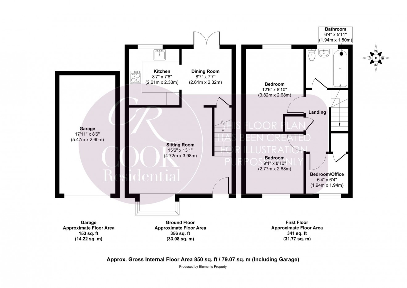 Floorplan for Coppice Gate, Cheltenham, GL51
