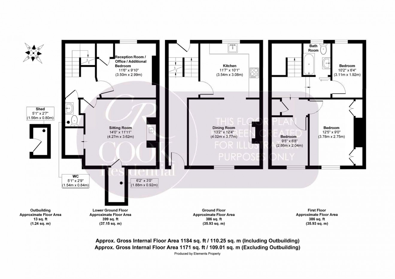 Floorplan for Corpus Street, Cheltenham, GL52