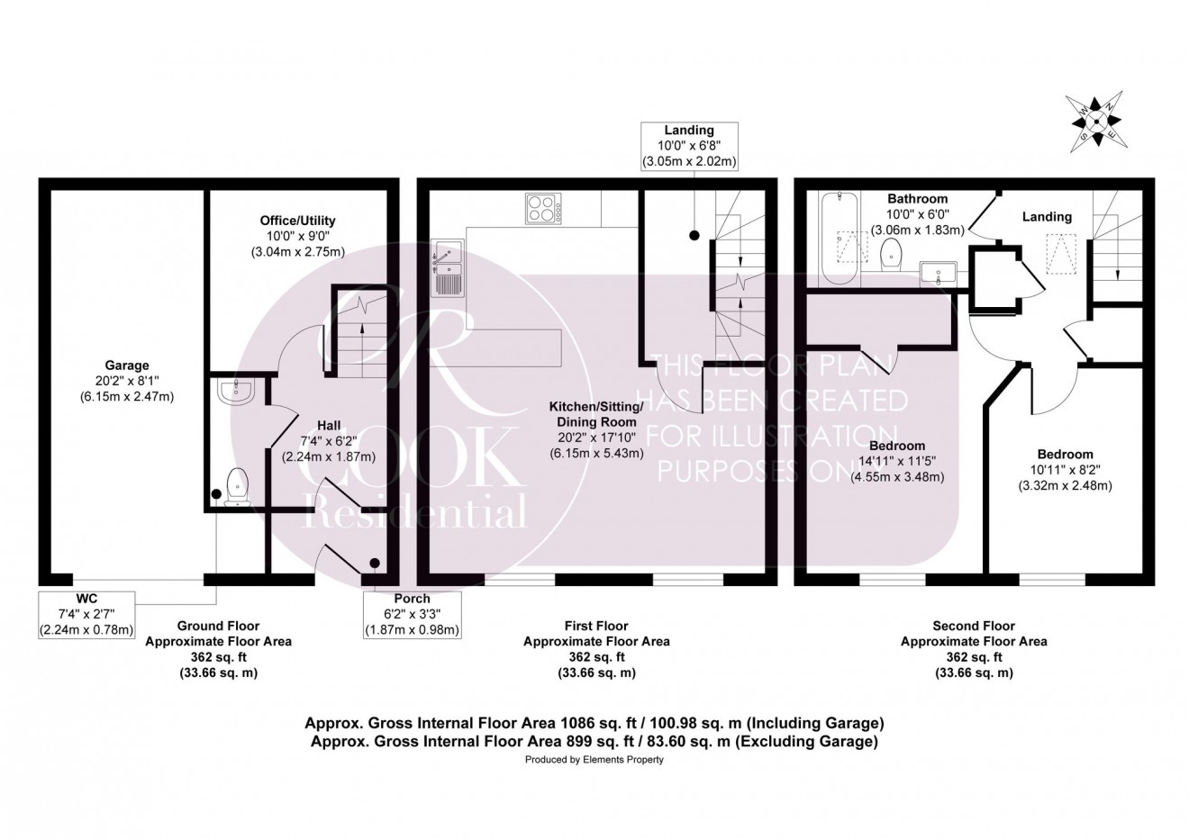 Floorplan for Grosvenor Place South, Cheltenham, GL52