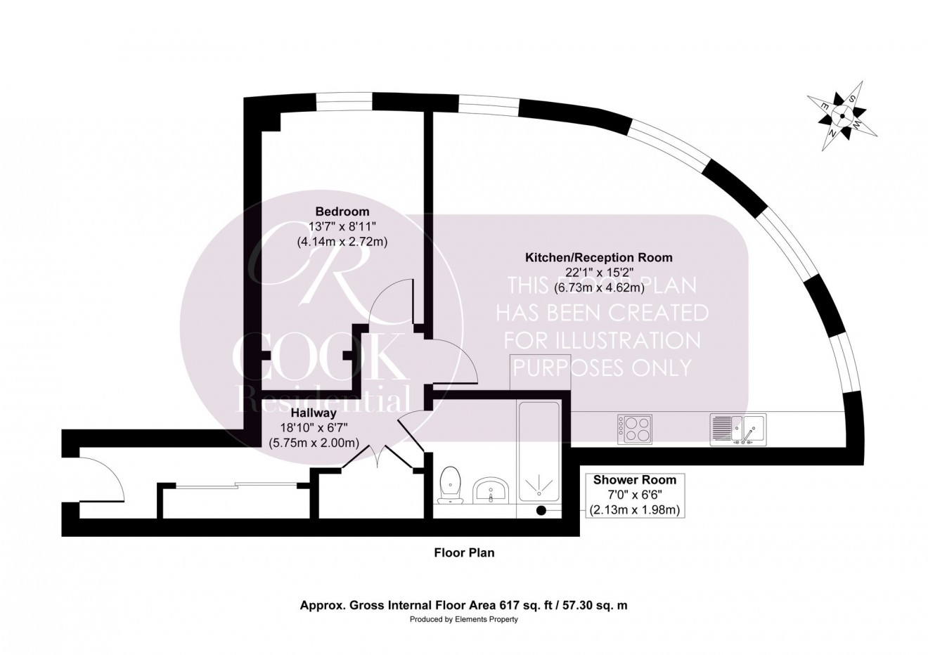 Floorplan for Prince Regent Mews, Cheltenham, GL52