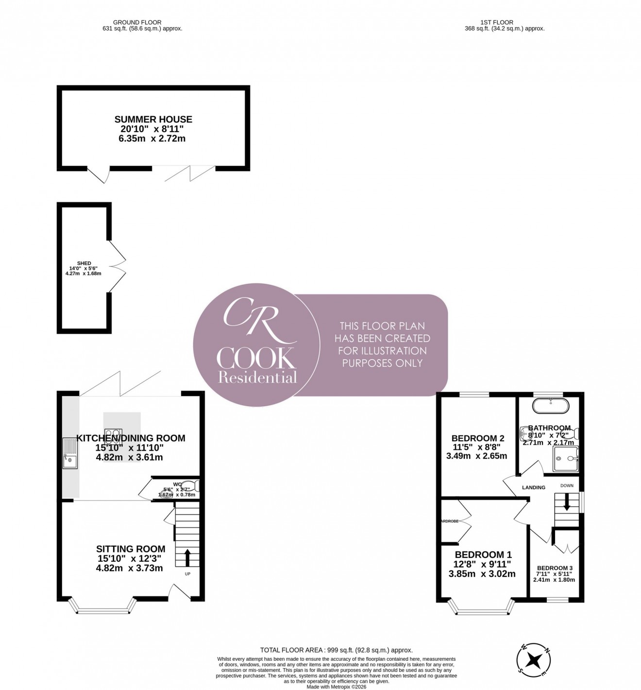 Floorplan for Elmfield Road, Cheltenham