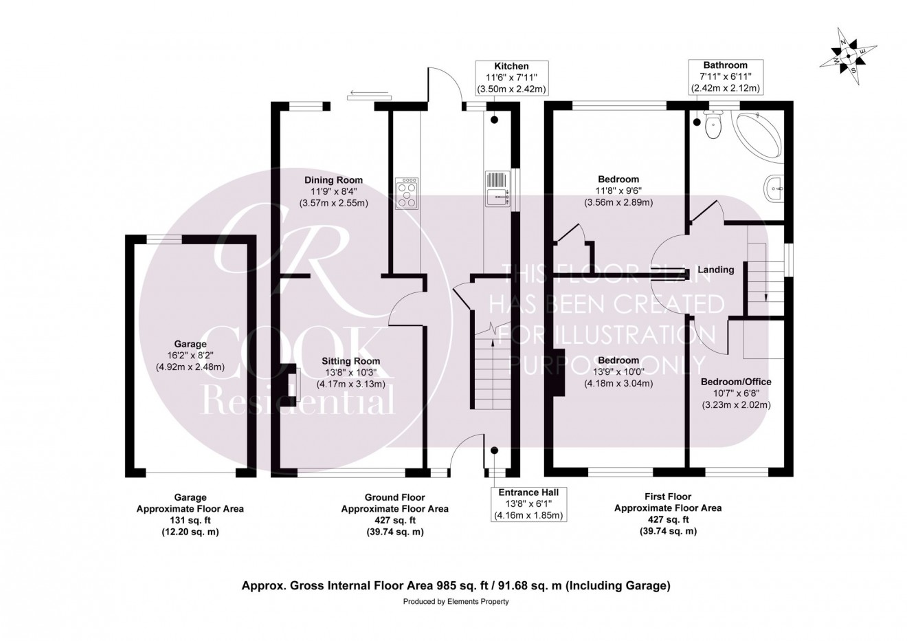 Floorplan for Caernarvon Road, Cheltenham, GL51