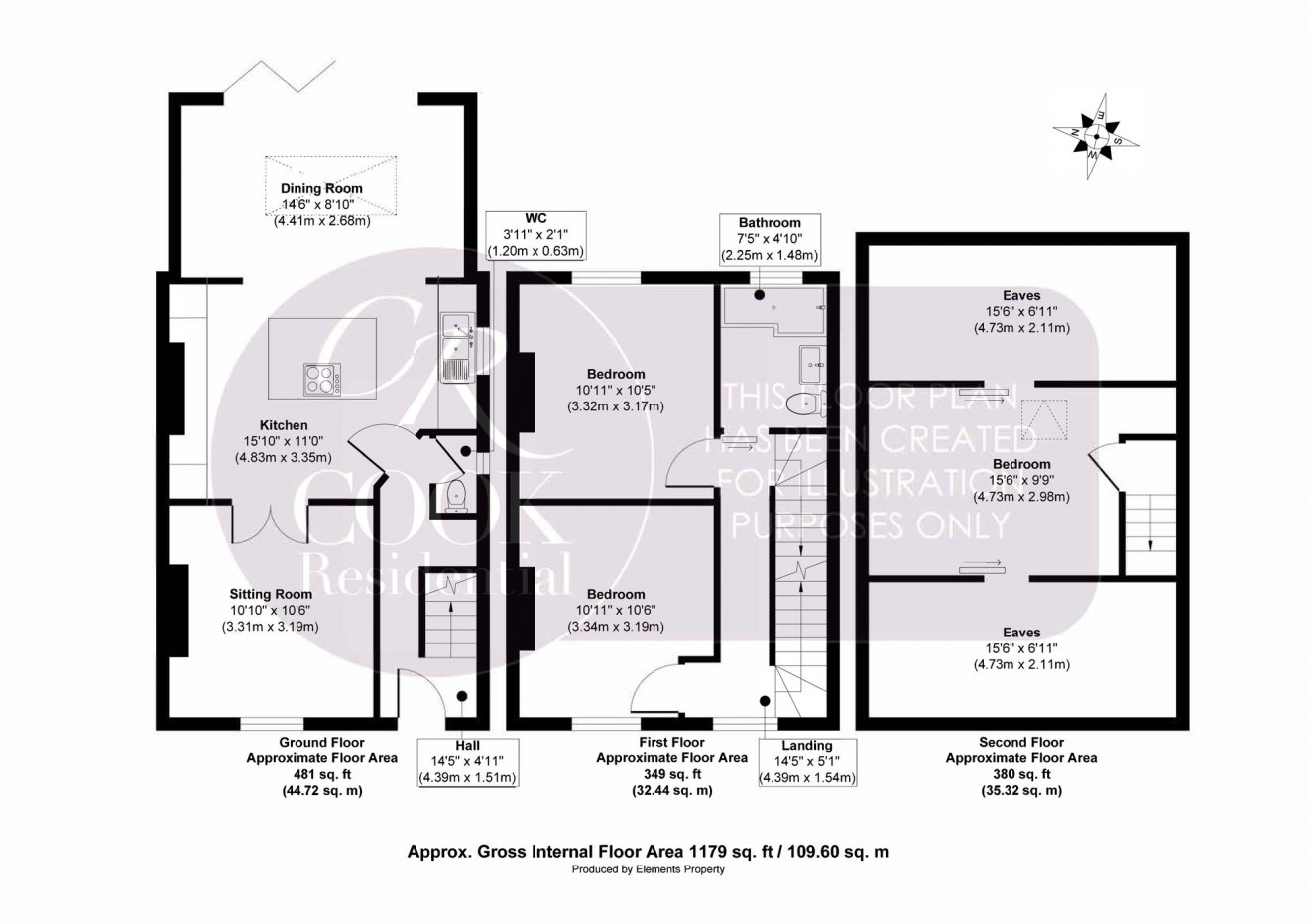 Floorplan for Fairfield Parade, Cheltenham, GL53