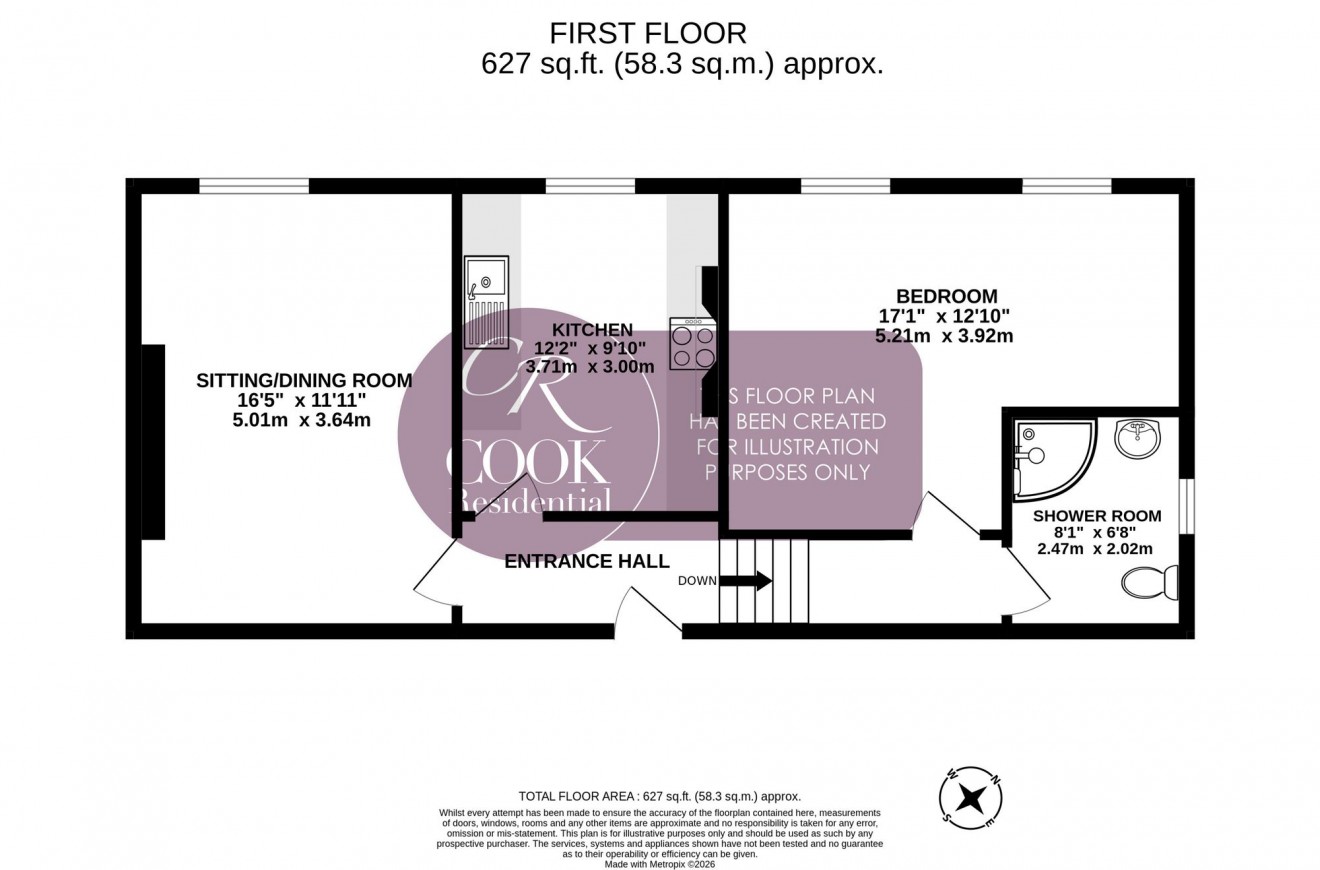 Floorplan for Overton Park Road, Cheltenham, GL50 3BW