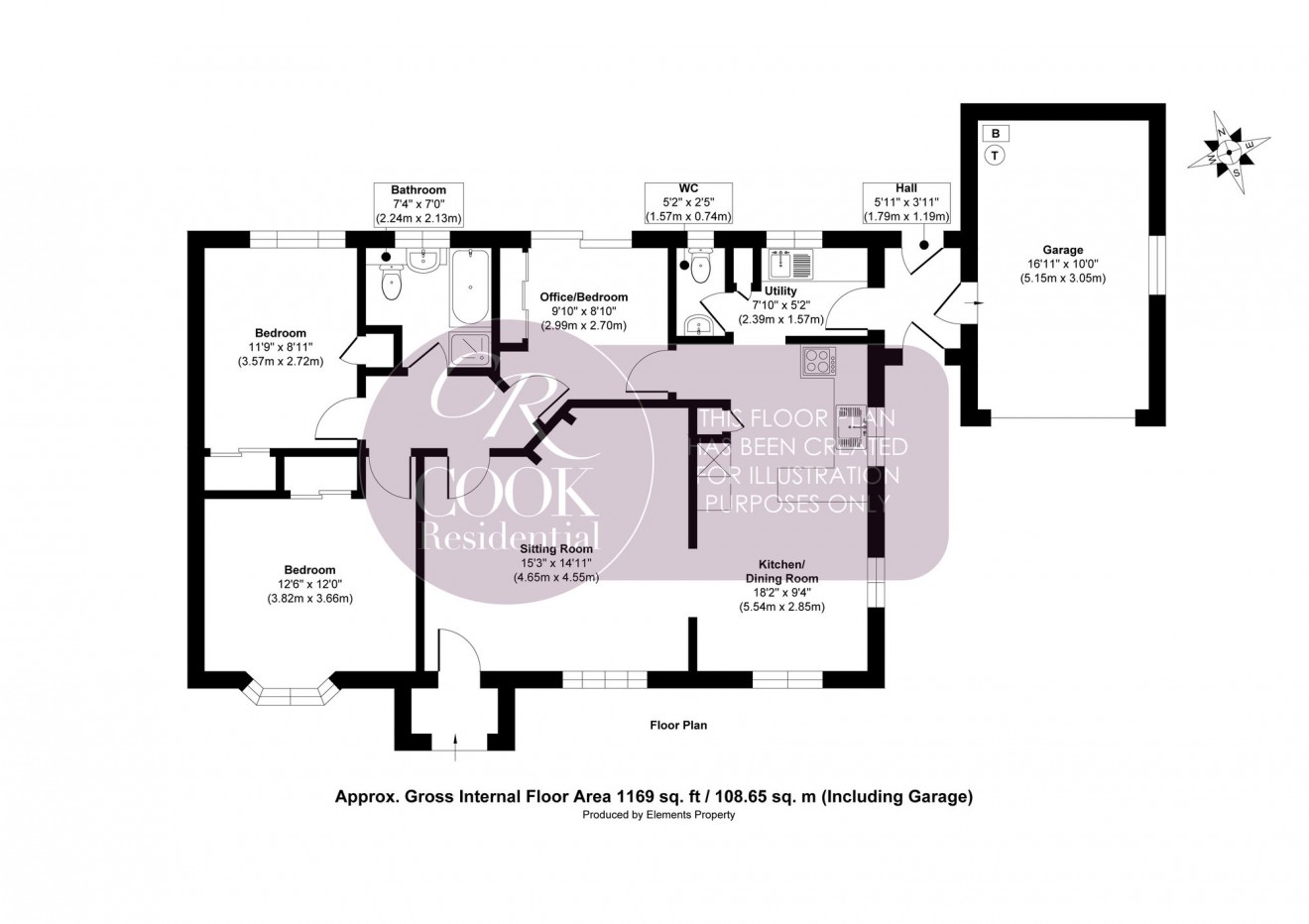 Floorplan for Elmstone Hardwicke, Cheltenham, GL51