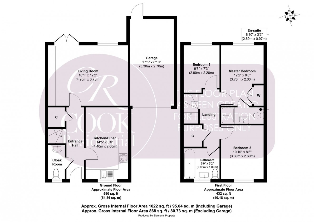 Floorplan for Messenger Way, Cheltenham, GL51