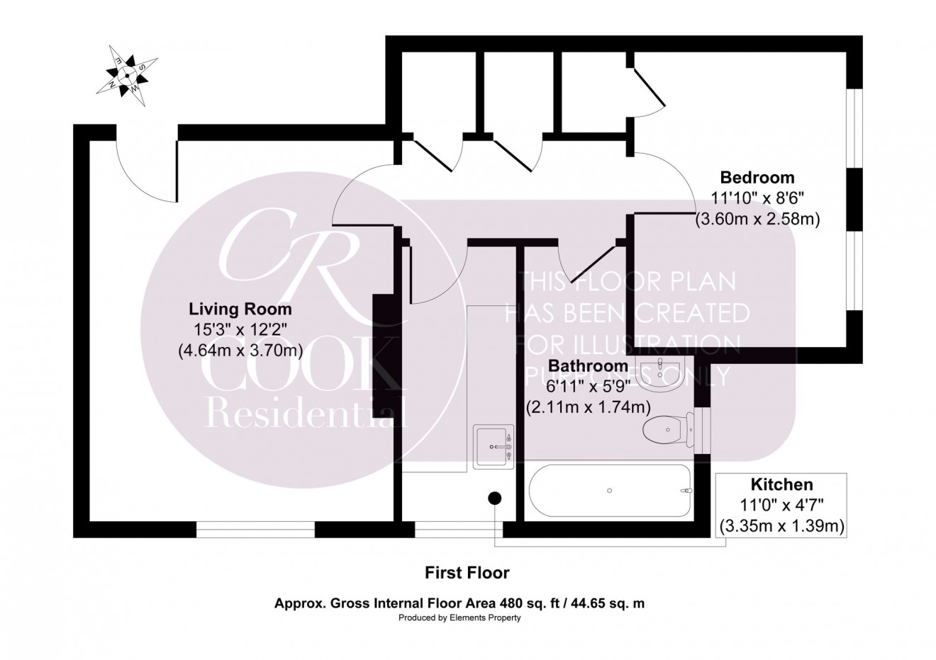 Floorplan for St. Georges Road, Cheltenham, GL50