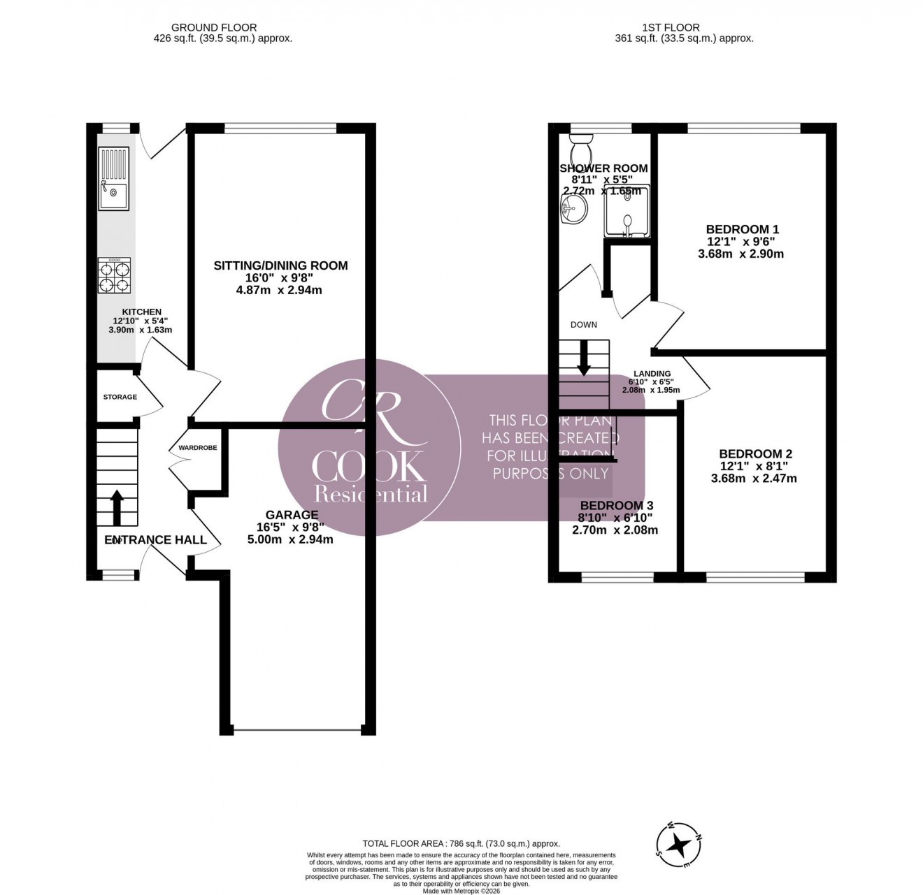 Floorplan for Stanwick Gardens, Wymans Brook