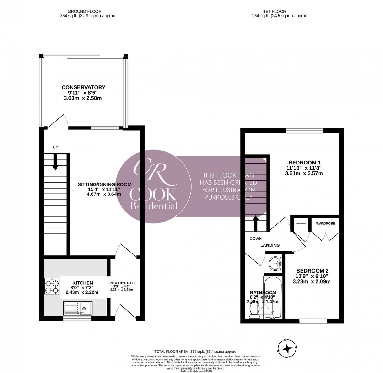 Floorplan for Browning Mews, Hatherley